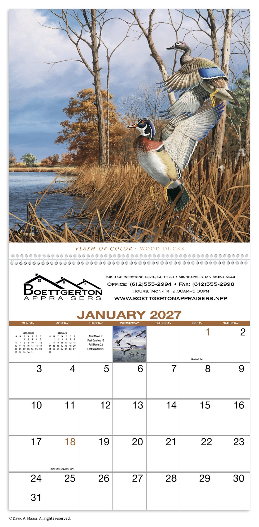 Picture of HotLine® Products David Maass Executive Calendar