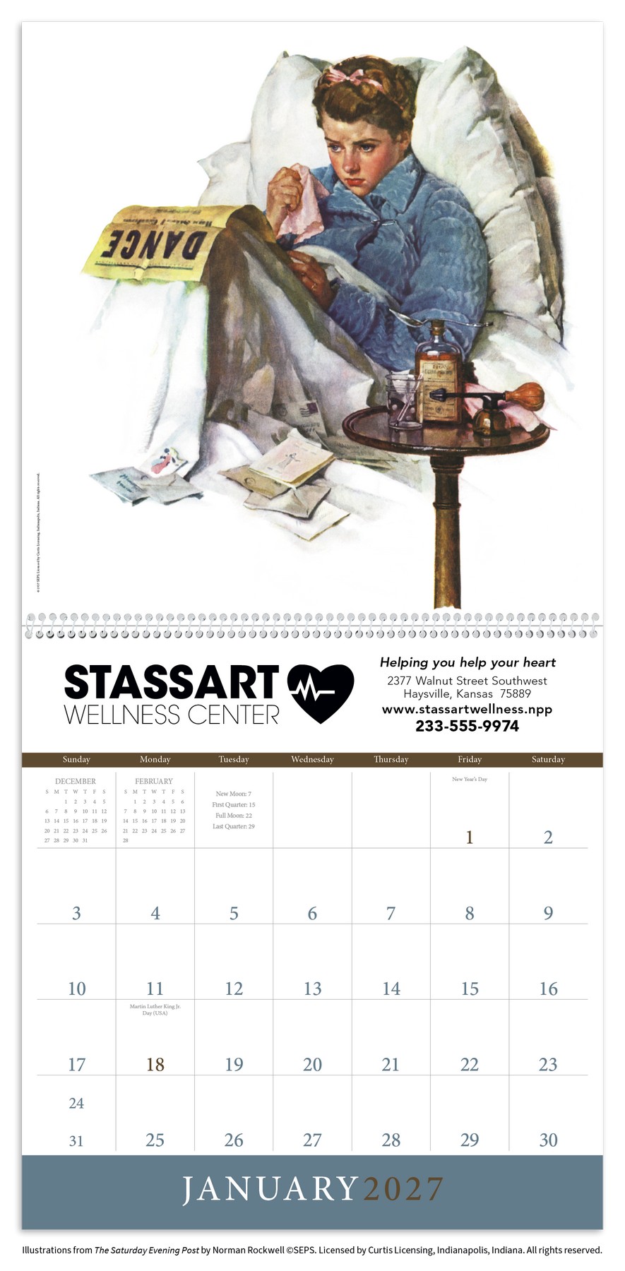 Picture of Triumph® Calendars The Saturday Evening Post Illustrations by Norman Rockwell Calendar
