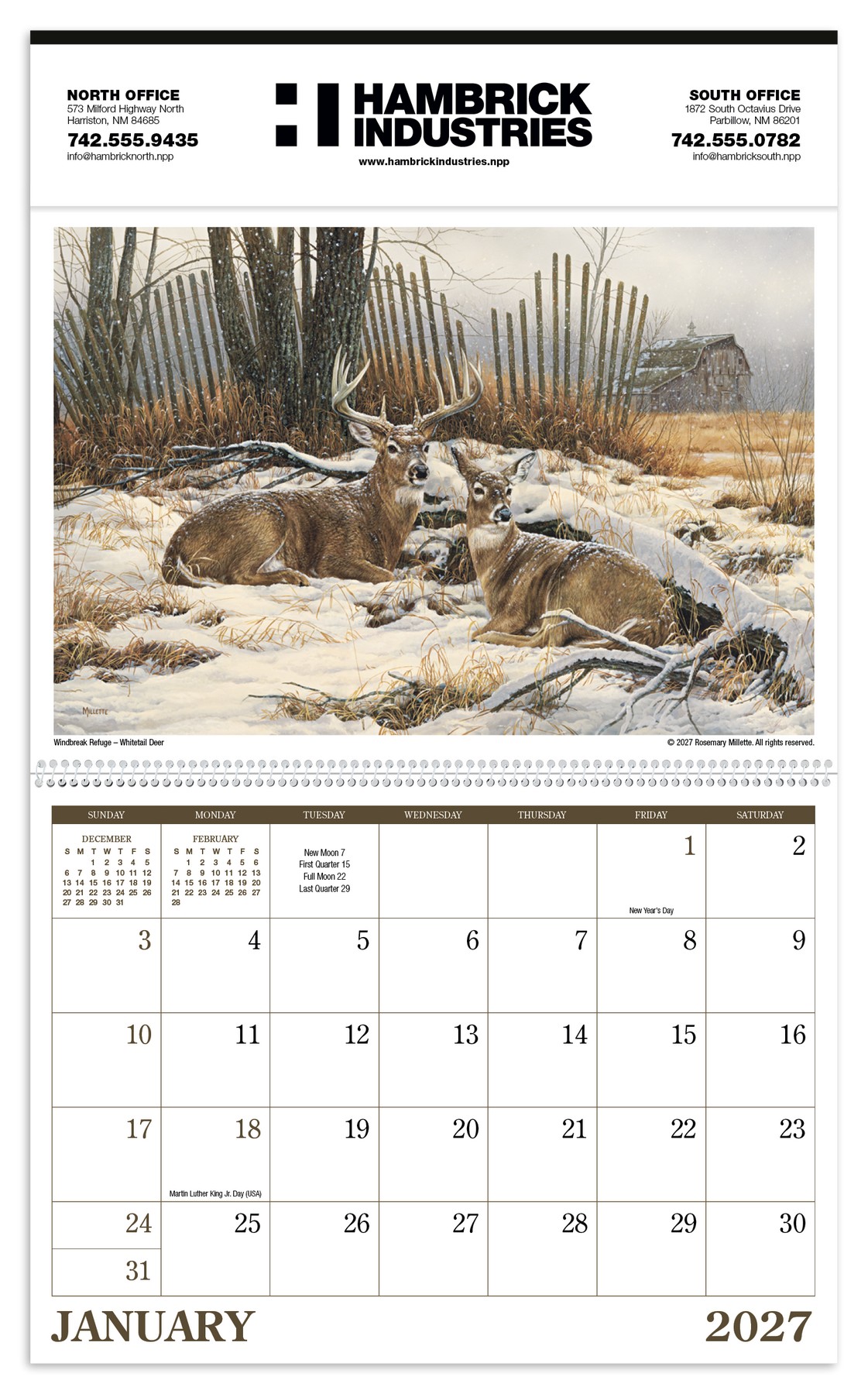 Picture of Triumph® Calendars Wildlife Art Calendar