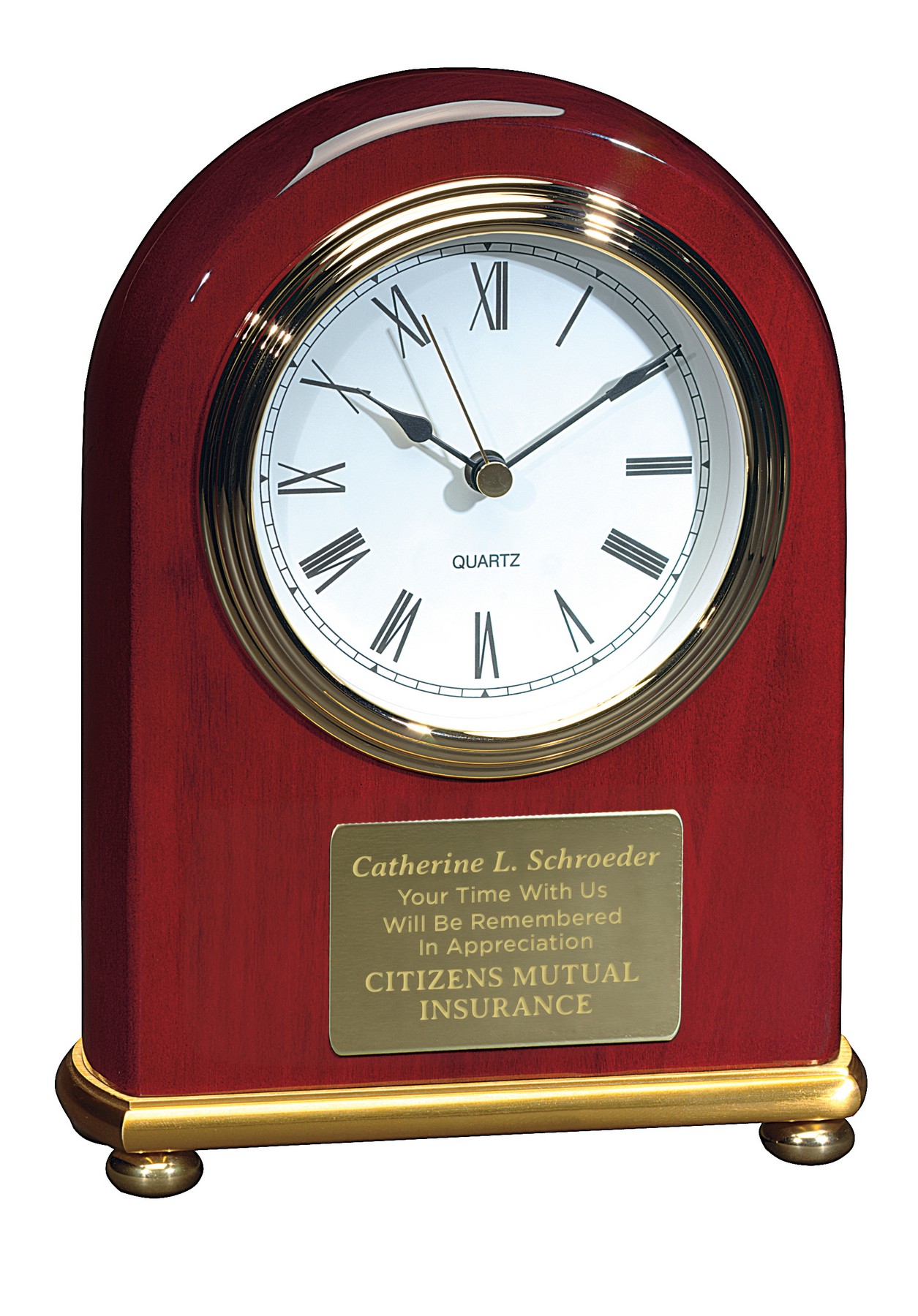 Picture of JAFFA® Rosewood Arch Clock