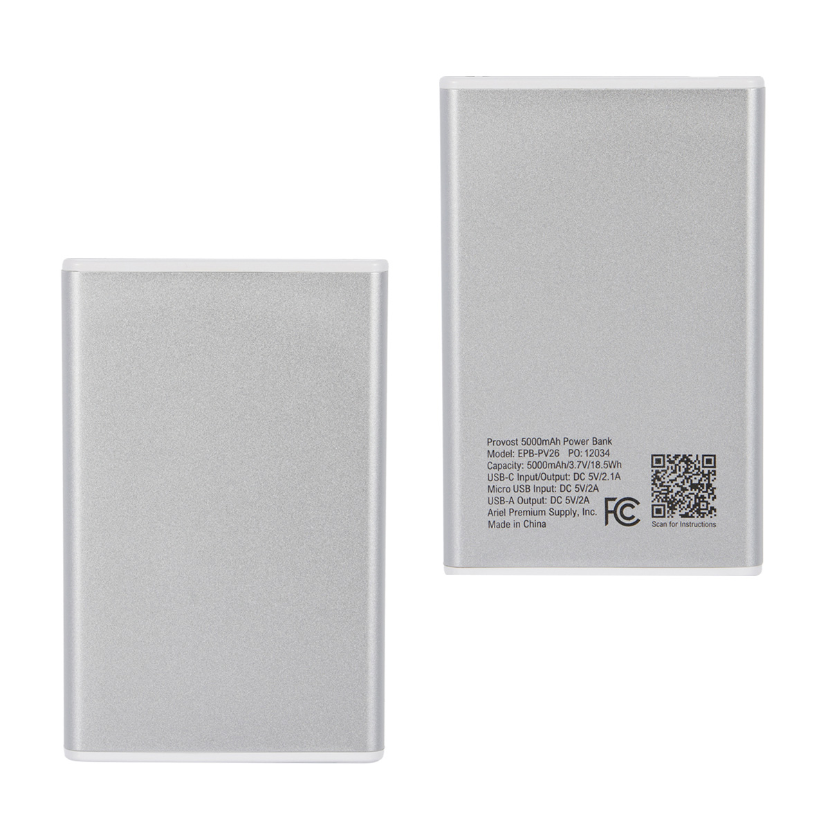 Picture of Provost 5000mAh Aluminum Power Bank