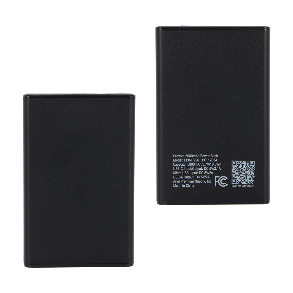 Picture of Provost 5000mAh Aluminum Power Bank