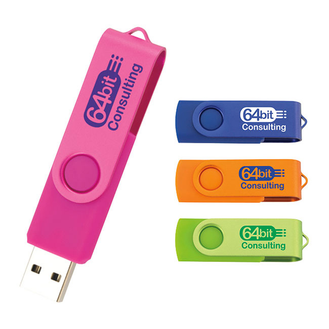 Picture of Universal Source® 16 GB Two Tone Folding USB 2.0 Flash Drive
