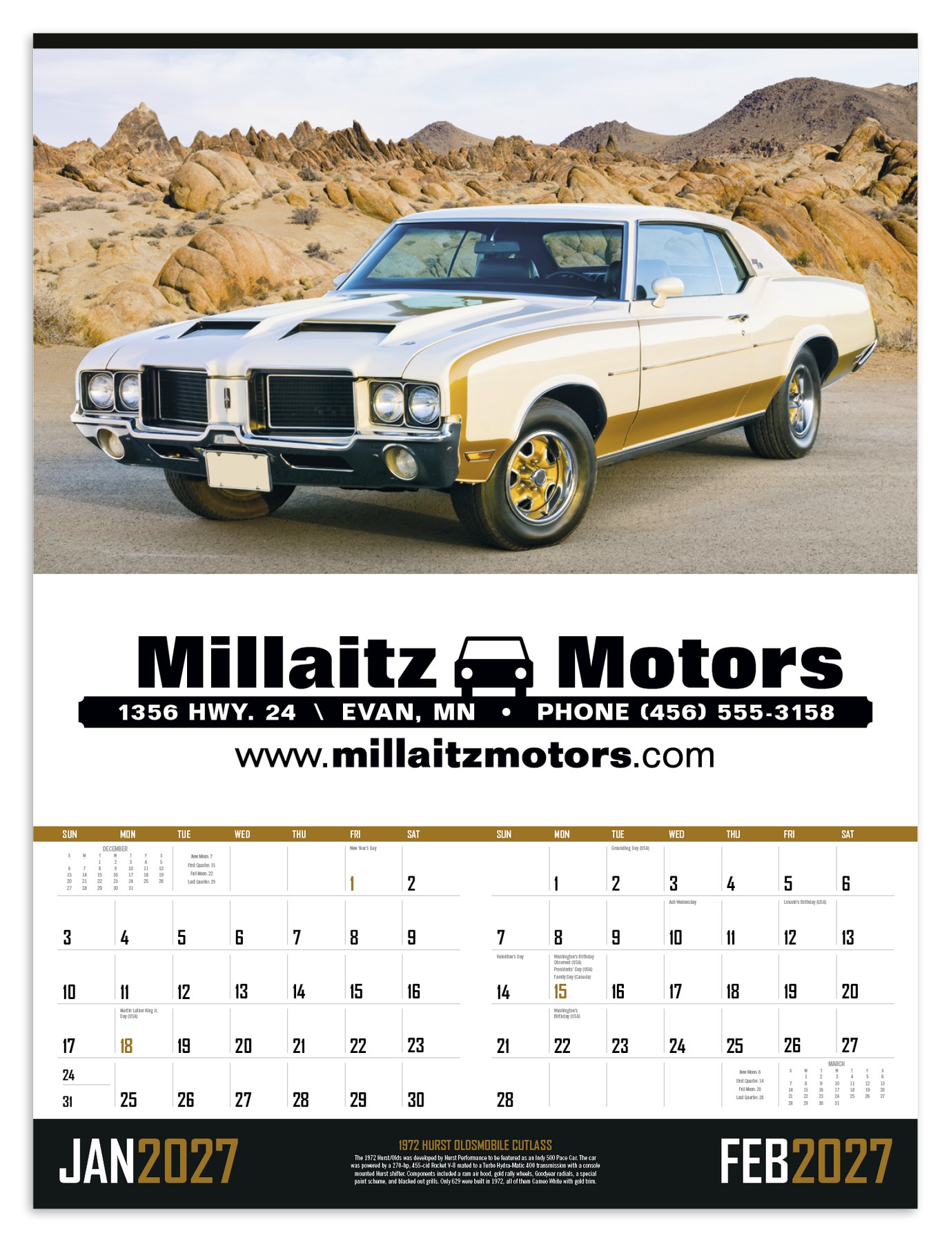 Picture of Triumph® Calendars Muscle Cars Calendar