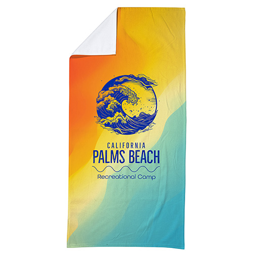 Picture of Silk Touch Beach Blanket/Towel 30" x 60" 360GSM Poly/Cotton - Full Color