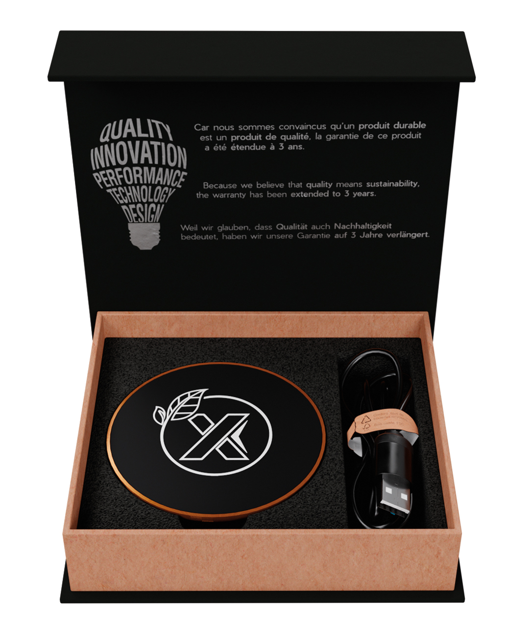 Picture of SCX Innovative Design™ Maple Wood 10W Wireless Charger