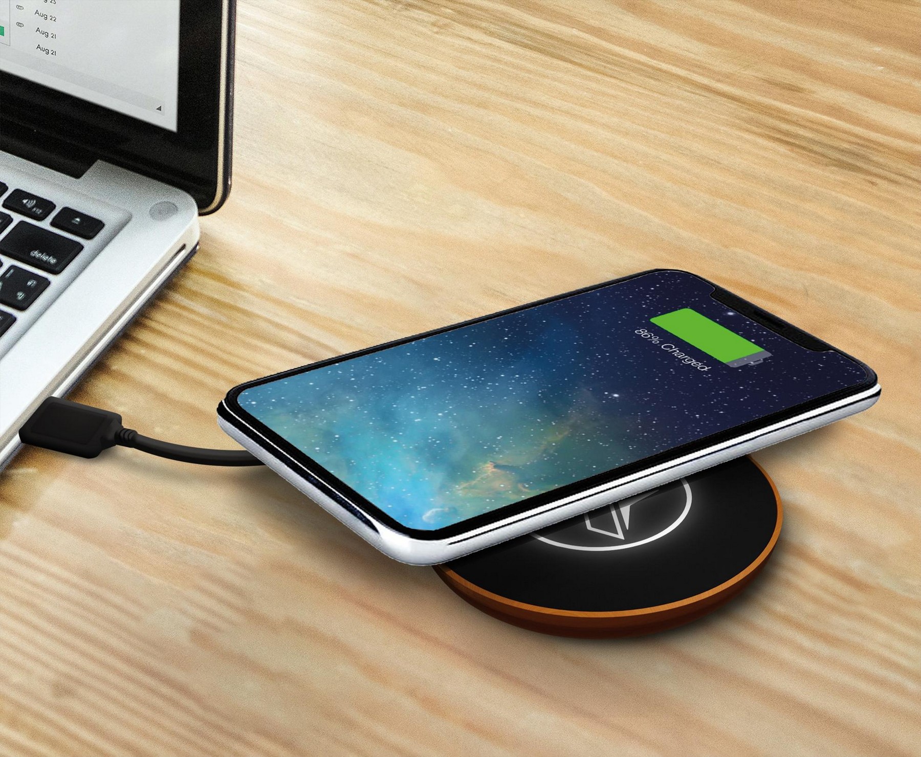 Picture of SCX Innovative Design™ Maple Wood 10W Wireless Charger