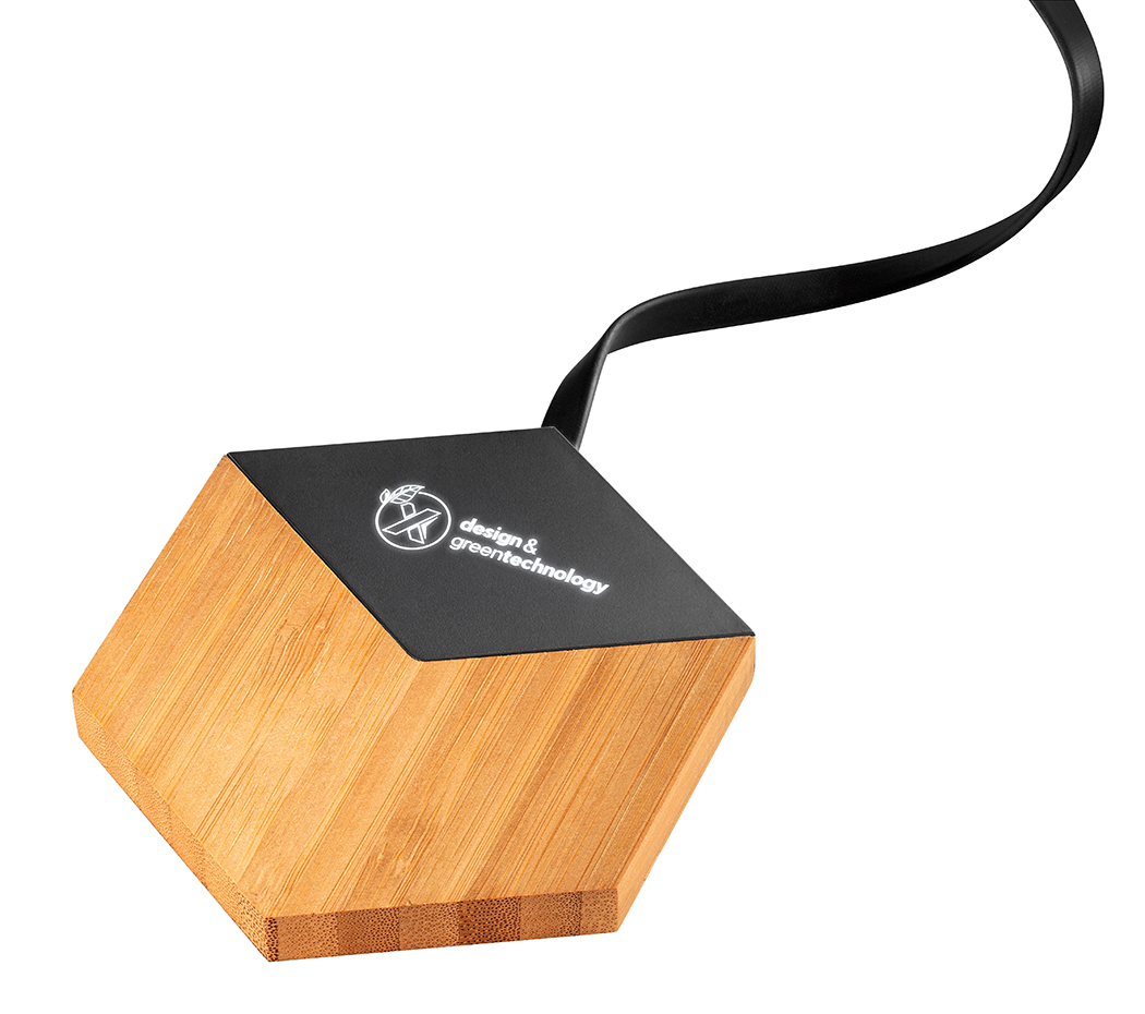 Picture of SCX Innovative Design™ Bamboo 10W Hexa Wireless Charger