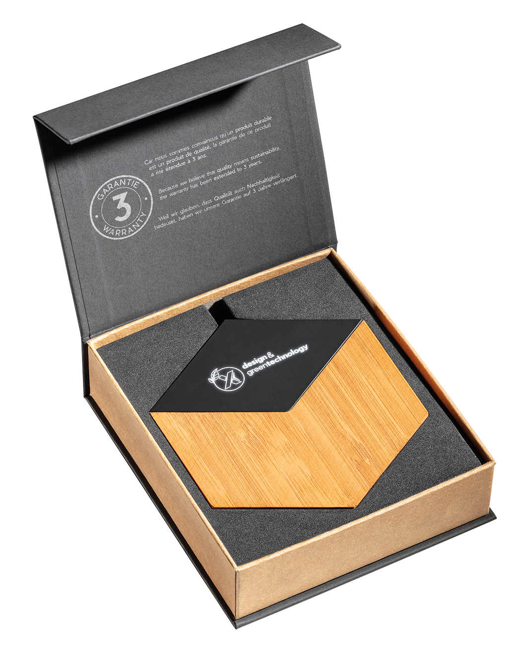 Picture of SCX Innovative Design™ Bamboo 10W Hexa Wireless Charger
