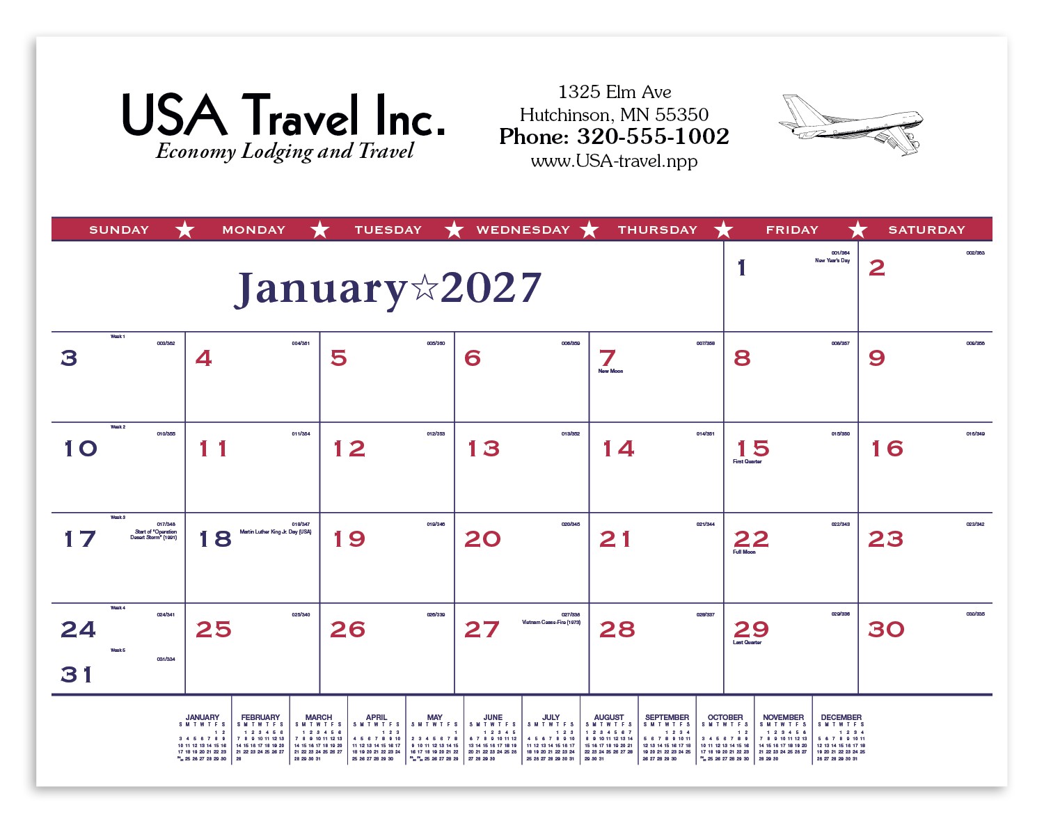 Picture of Triumph® Calendars Patriotic Desk Pad