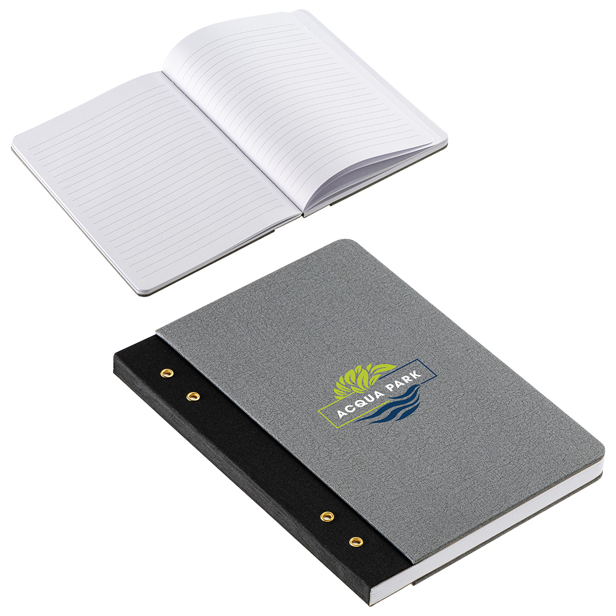 Picture of Executive FSC® Journal with Textured Grommet Spine