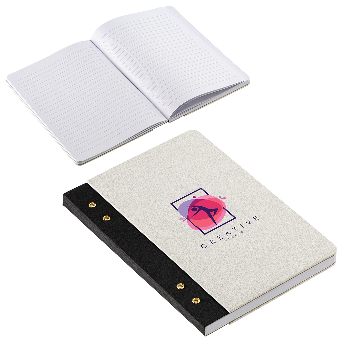 Picture of Executive FSC® Journal with Textured Grommet Spine