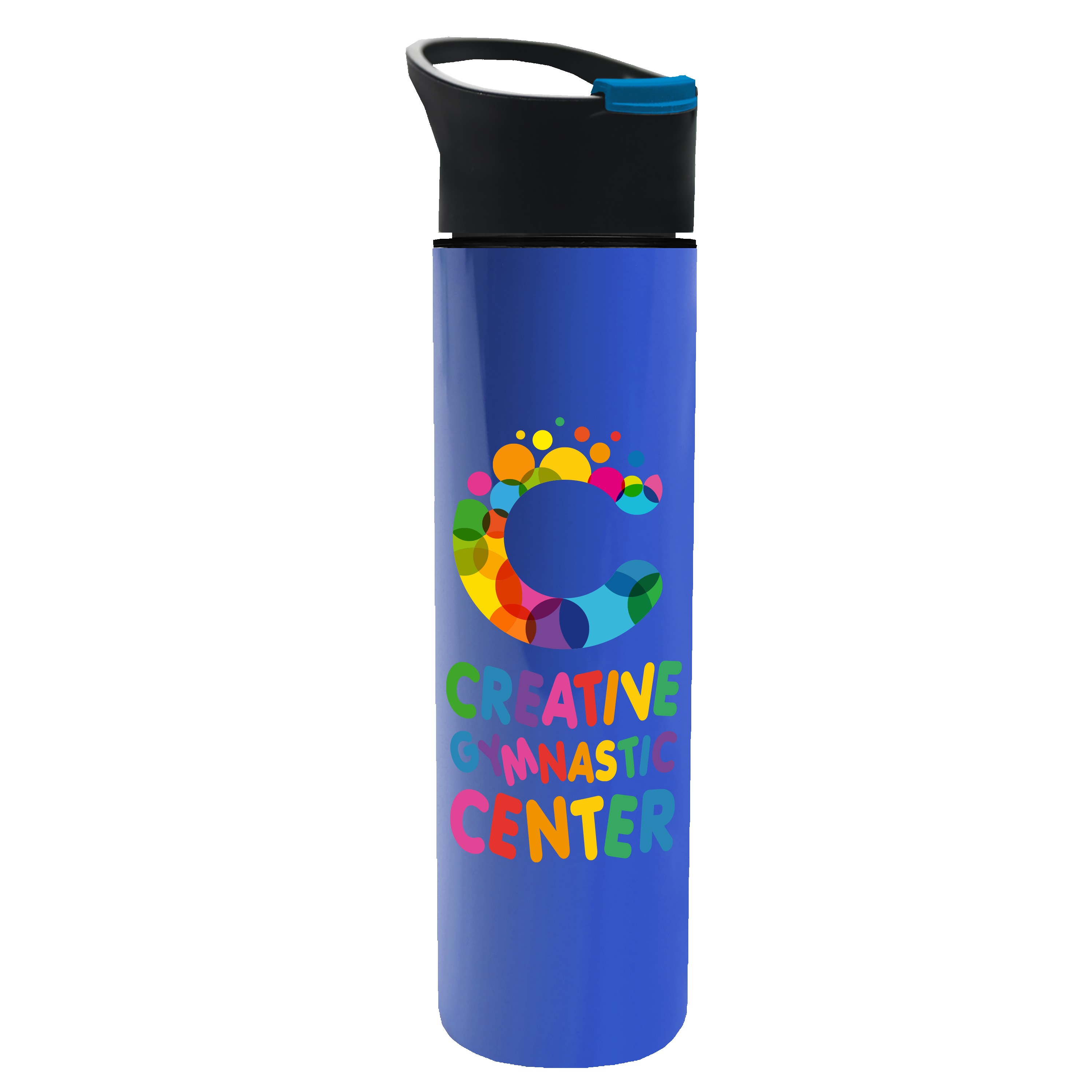 Picture of Garyline® Slim Double-Wall Insulated Bottle with Pop-Up Lid - 16 oz.