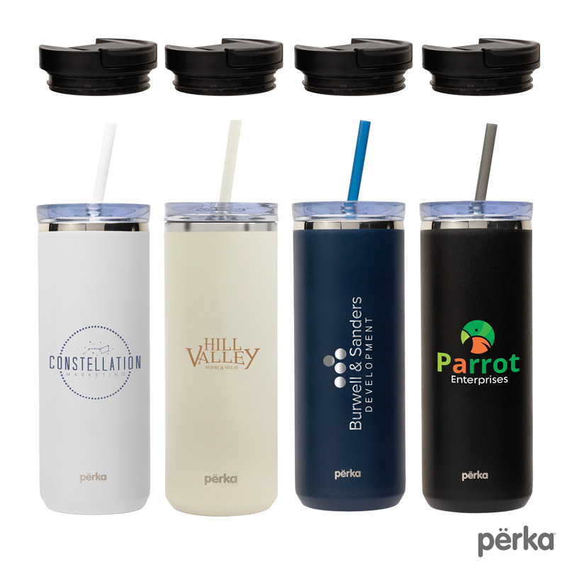 Picture of Perka Trent 18 oz. Double Wall, Stainless Steel Hot/Cold Tumbler