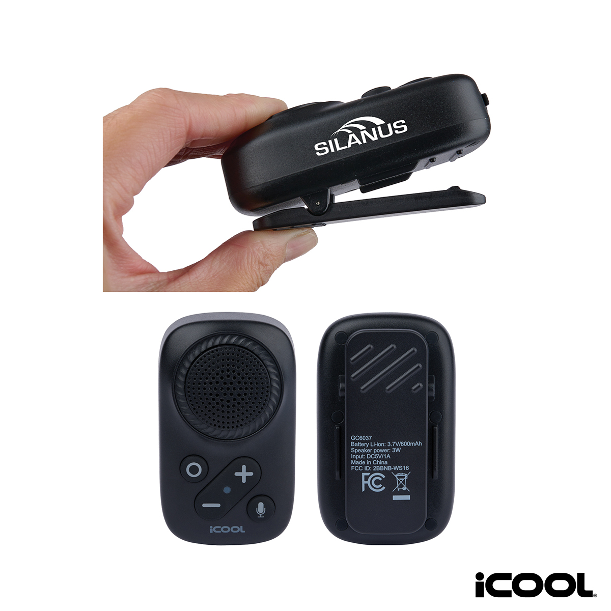 Picture of iCOOL Ozzy IPX5 / 3W Wearable Wireless Speaker