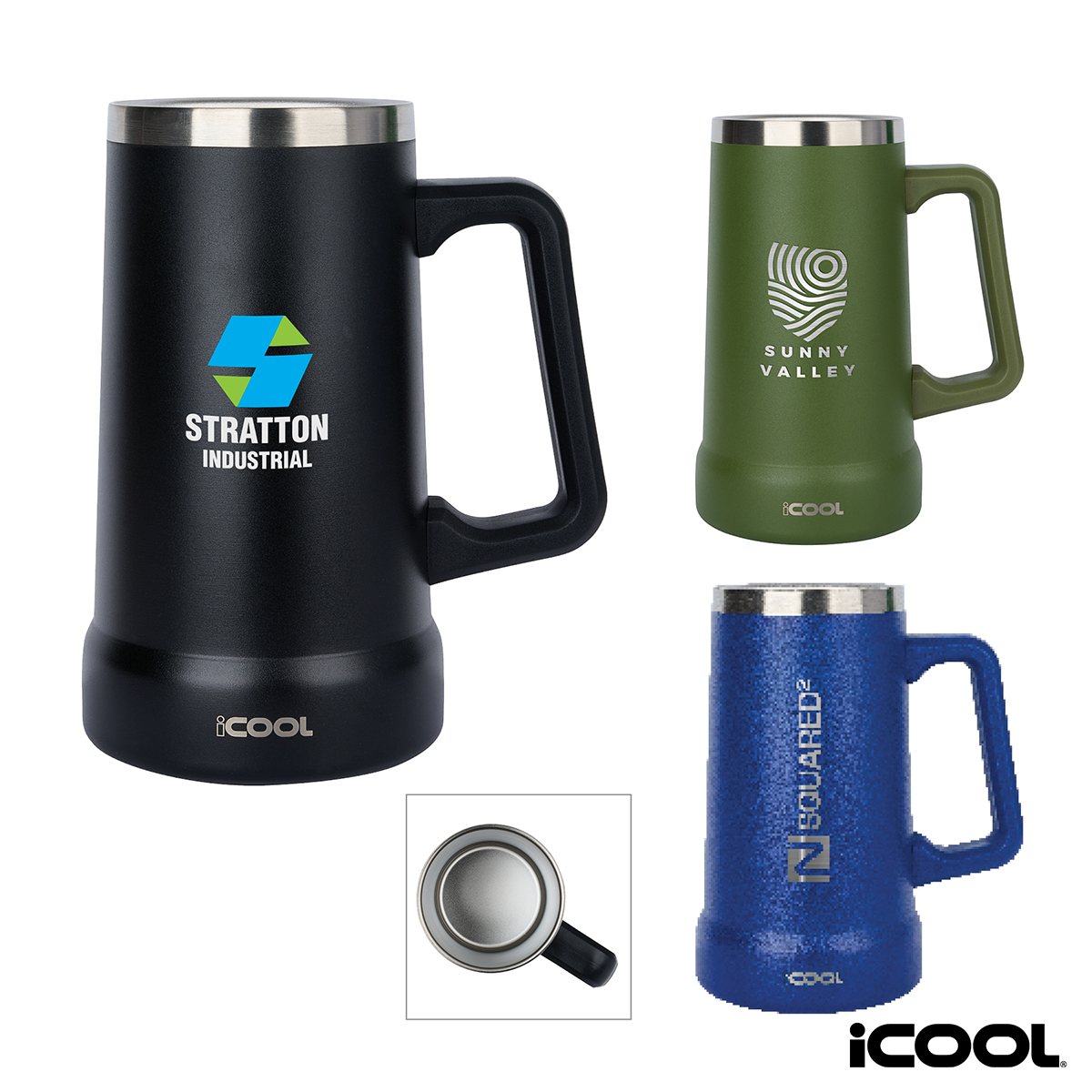 Picture of iCOOL Breckenridge 24 oz. Double Wall Stainless Steel Beer Stein