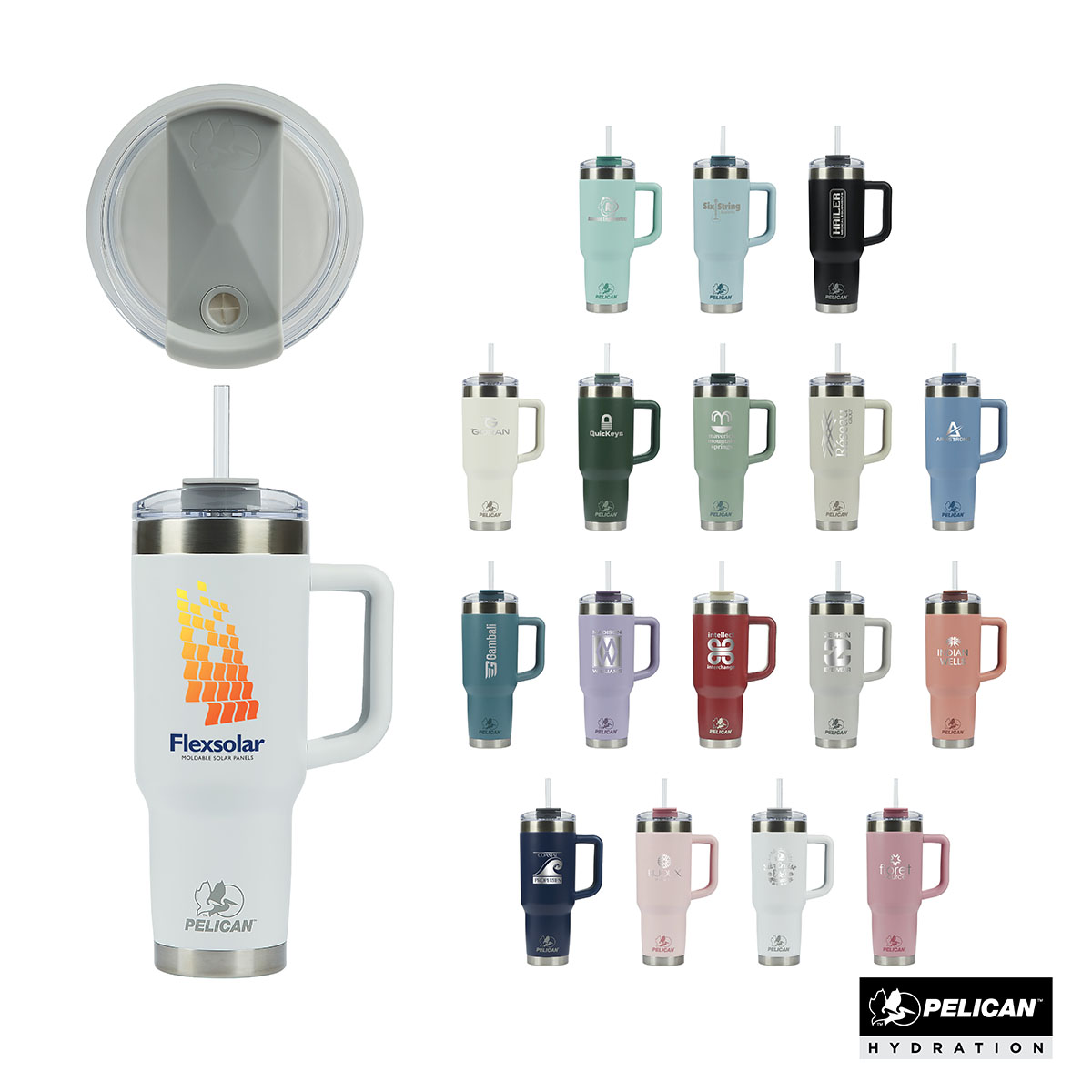 Picture of Pelican Porter 40 oz. Recycled Double Wall Stainless Steel Travel Tumbler