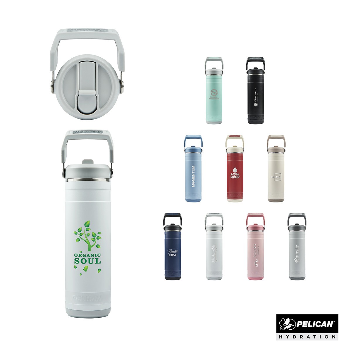 Picture of Pelican Pacific 26 oz. Recycled Double Wall Stainless Steel Water Bottle