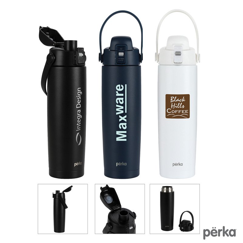 Picture of Perka Lenker 20 oz. Double Wall, Recycled Stainless Steel Water Bottle