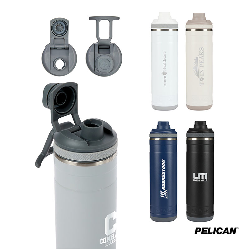 Picture of Pelican Pacific Chug 26 oz. Recycled Double Wall Stainless Steel Water Bottle