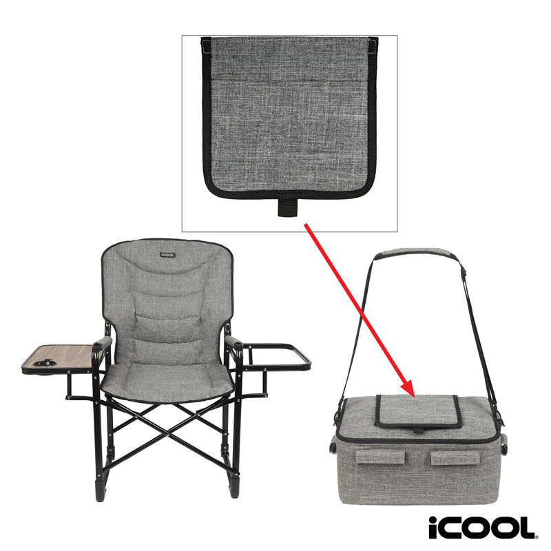 Picture of iCOOL Twin Peaks Deluxe Camping Chair With 18-Can Cooler