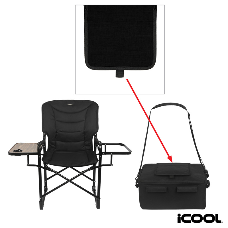 Picture of iCOOL Twin Peaks Deluxe Camping Chair With 18-Can Cooler