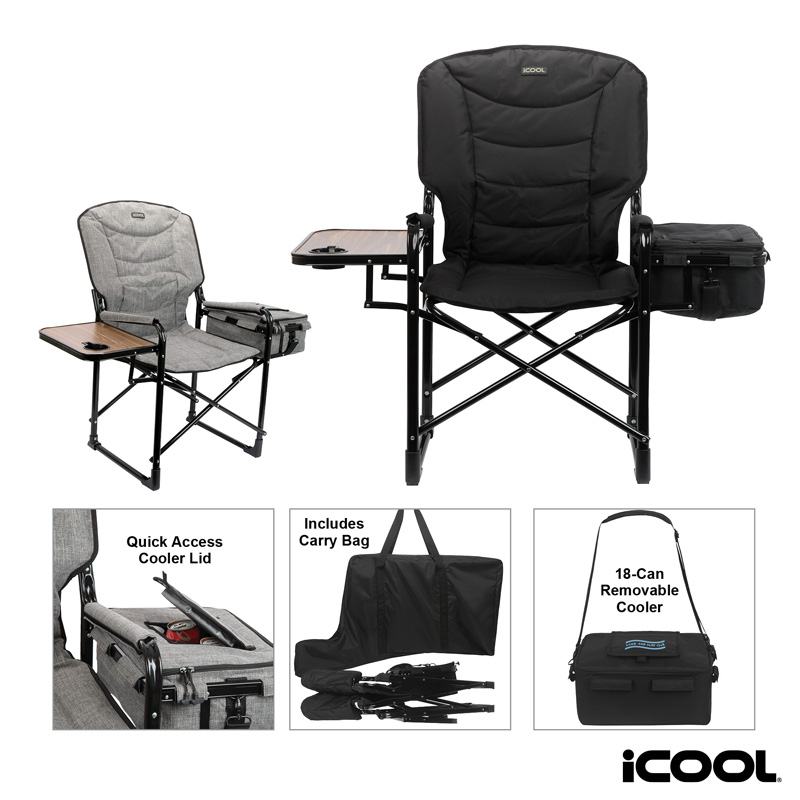Picture of iCOOL Twin Peaks Deluxe Camping Chair With 18-Can Cooler