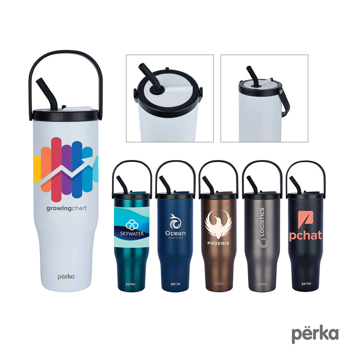 Picture of Perka Reginald 30oz. Recycled Vacuum Insulated Travel Tumbler