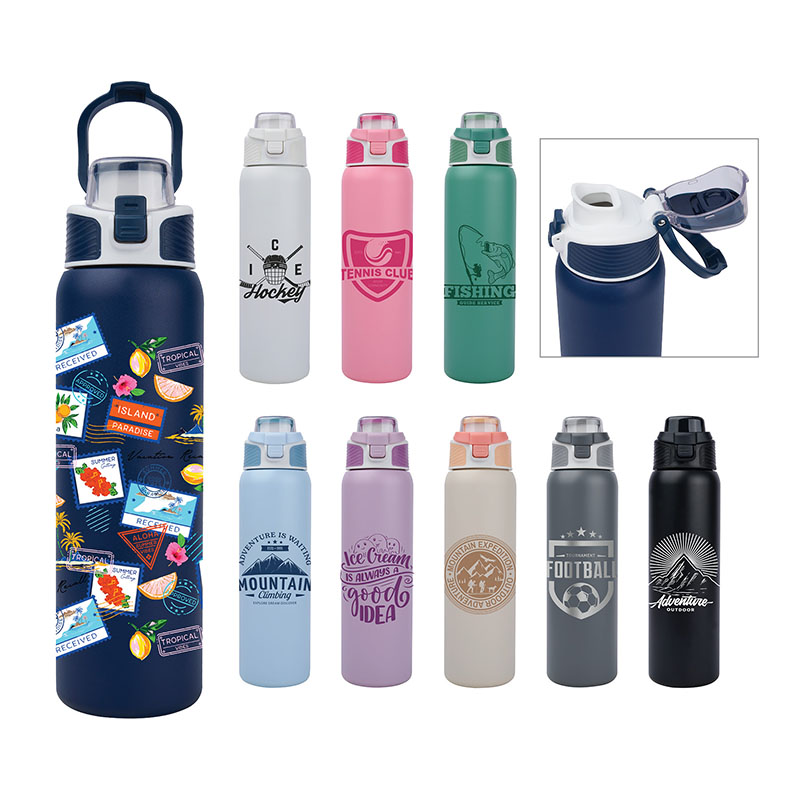 Picture of Brooke 28 oz. Double Wall, Stainless Steel Water Bottle