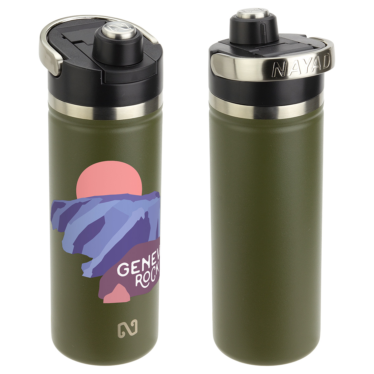 Picture of NAYAD® Traveler 18 oz Stainless Double-wall Bottle with Twist-Top Spout