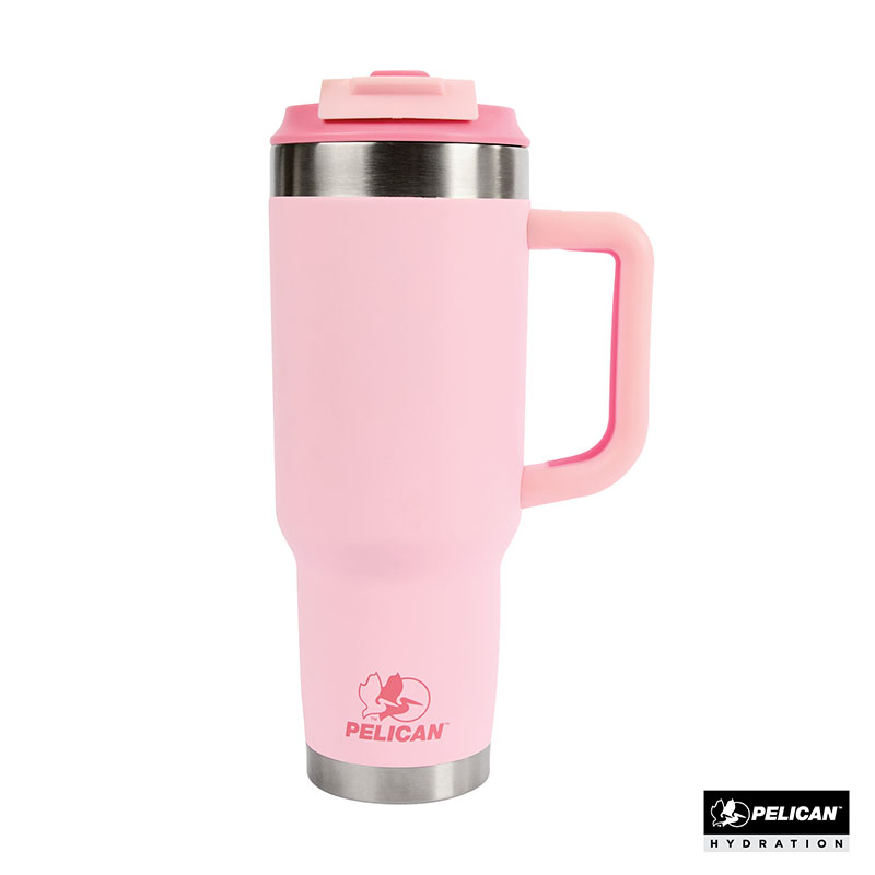Picture of Pelican Porter Dual 40 oz. Dual Lid, Recycled Double Wall Stainless Steel Travel Tumbler