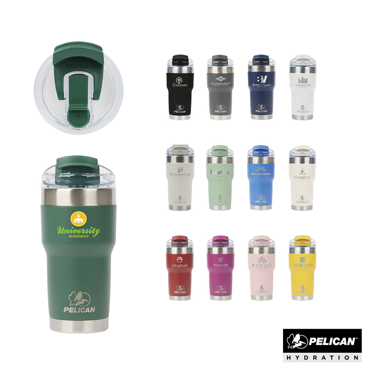 Picture of Pelican Traveler 22 oz. Double Wall Stainless Steel Travel Tumbler