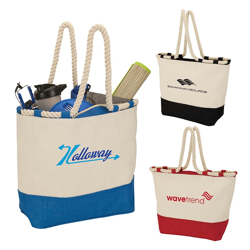 Picture of Barcelona Canvas & Jute Tote
