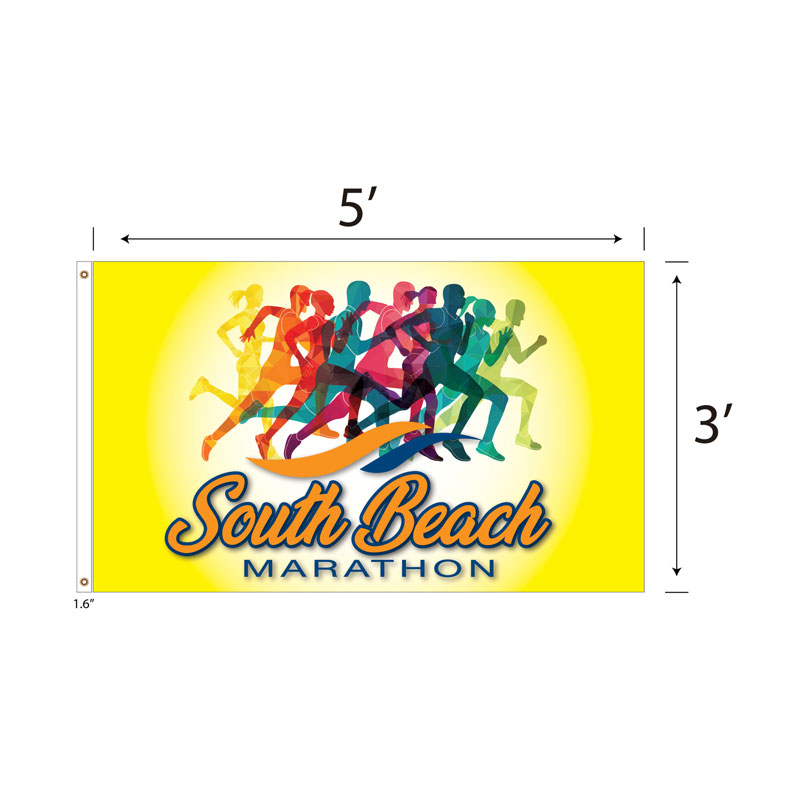 Picture of DisplaySplash 3'x5' Flag - Single Sided
