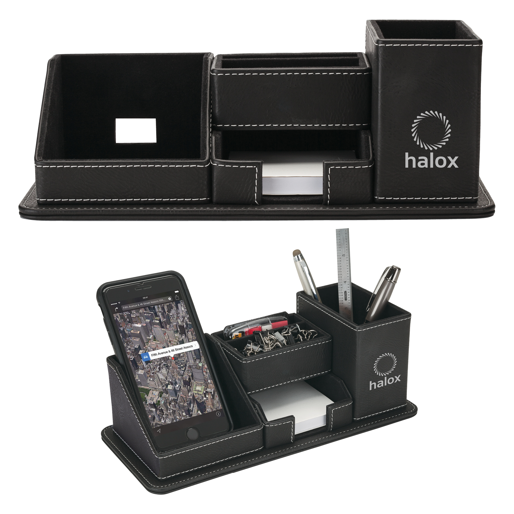 Picture of Oxford Desk Organizer w/Phone Holder