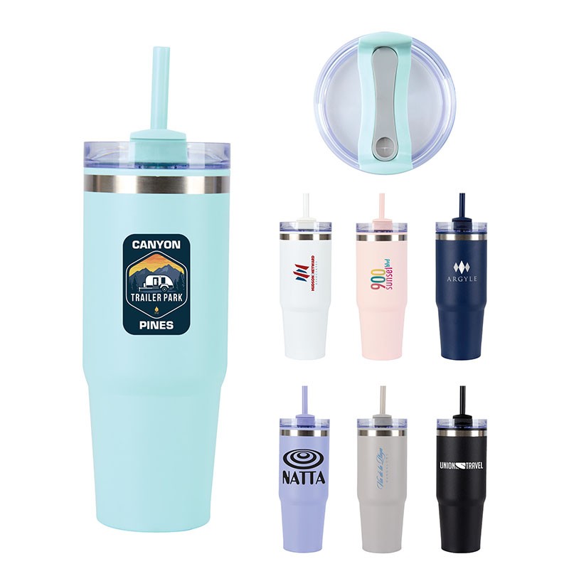 Picture of Yesler 30 oz. Double Wall Steel/PP Liner Travel Tumbler