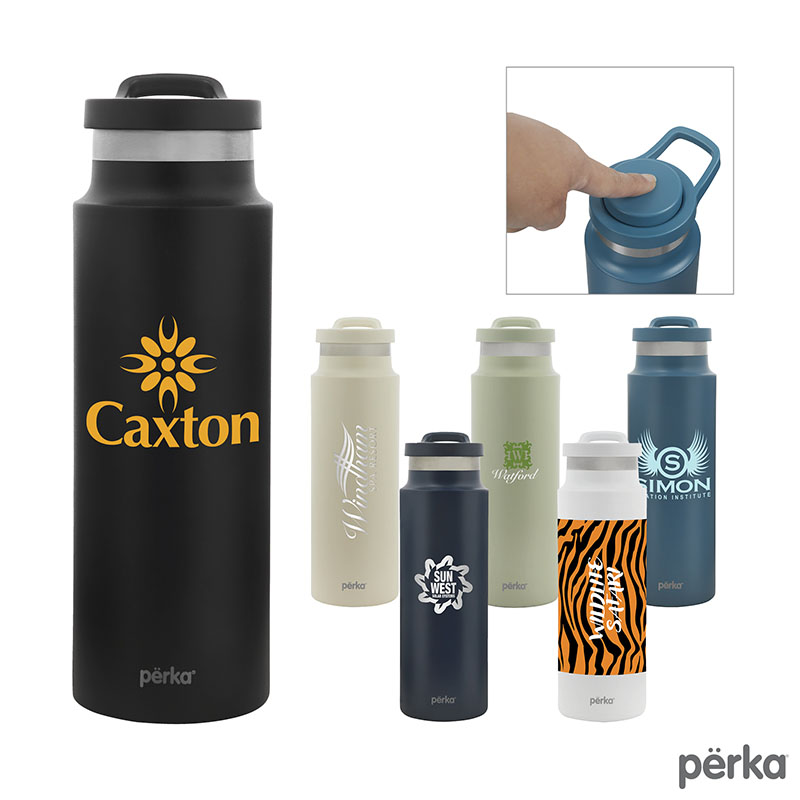 Picture of Perka Monroe 24 oz. Double Wall Recycled Stainless Steel Water Bottle