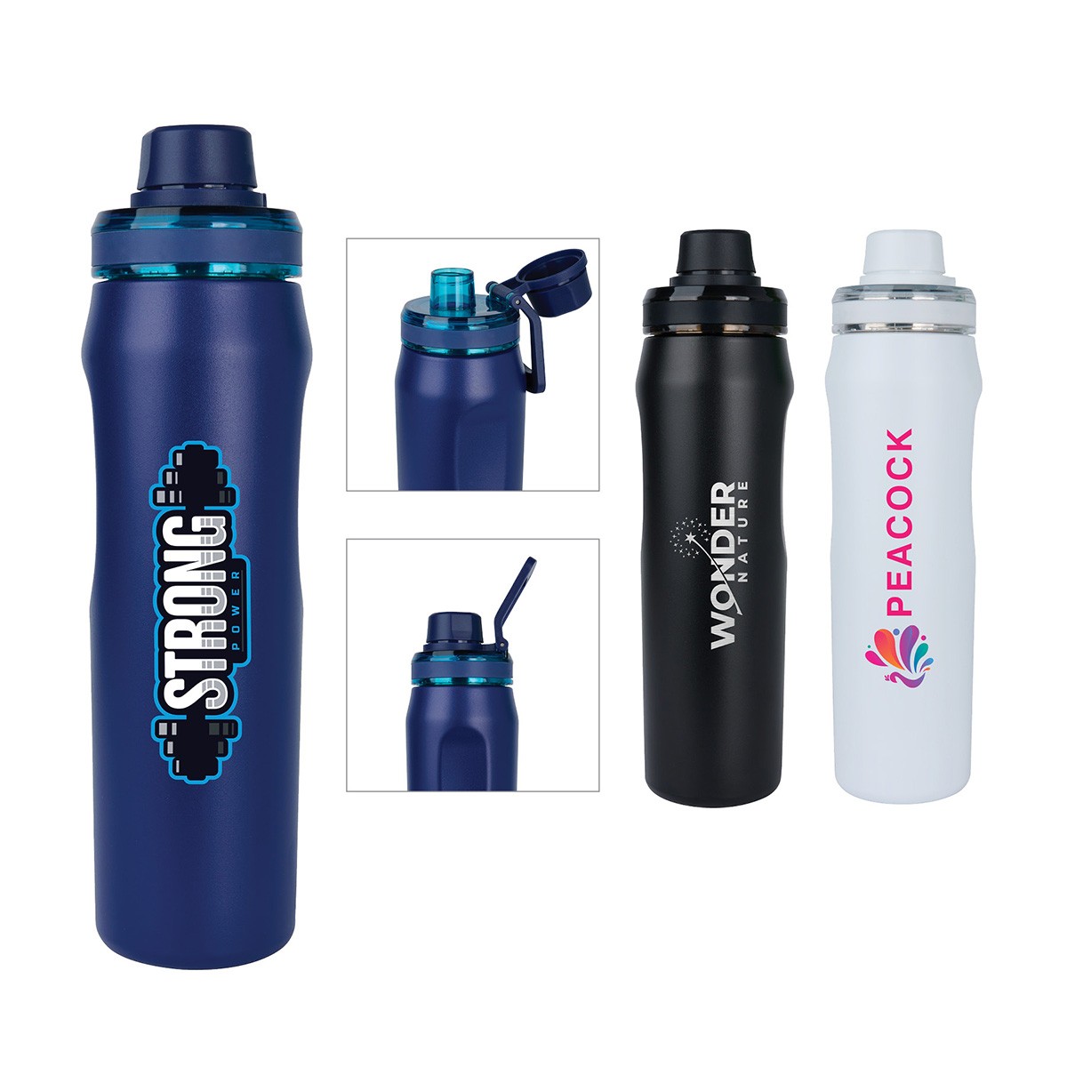 Picture of Dominic 22 oz. Double Wall Stainless Steel Water Bottle