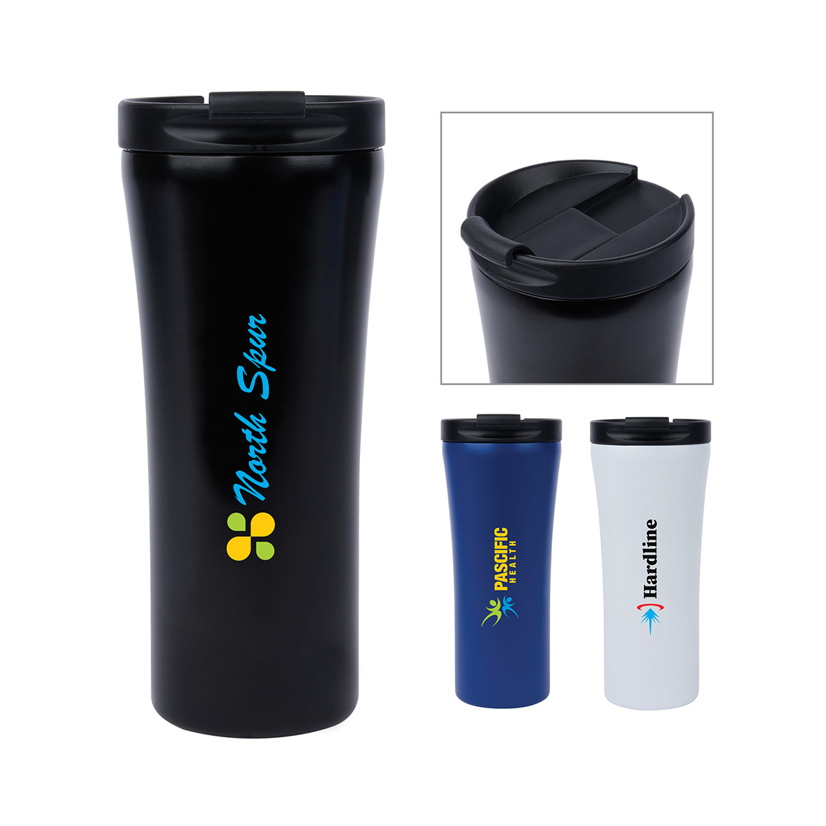 Picture of Conrad 16 oz. Double Wall Steel Vacuum Travel Tumbler