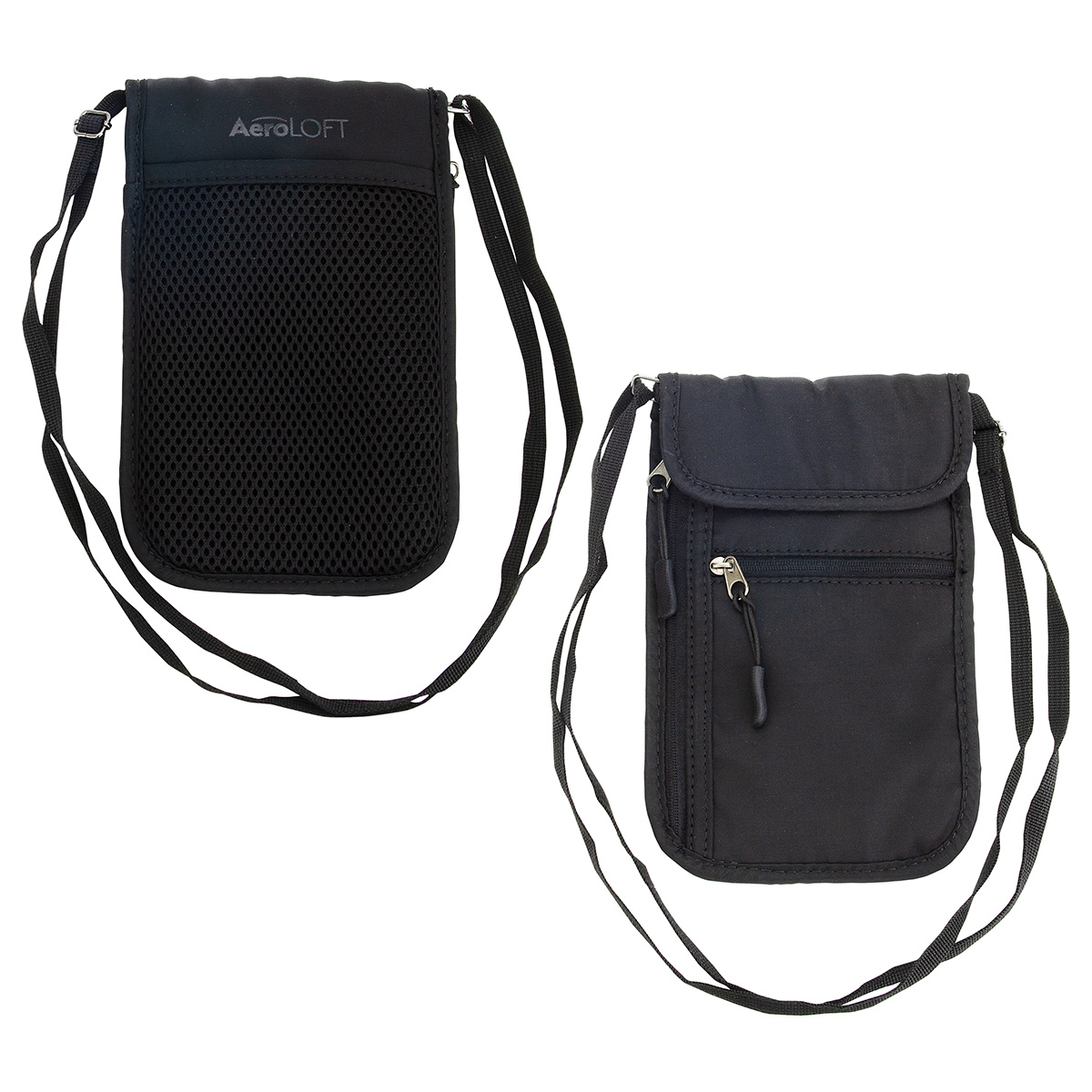 Picture of AeroLOFT® Jet Black Safety Organizer Neck Wallet
