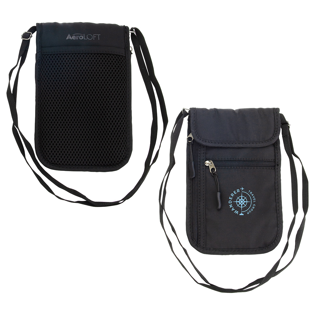 Picture of AeroLOFT® Jet Black Safety Organizer Neck Wallet