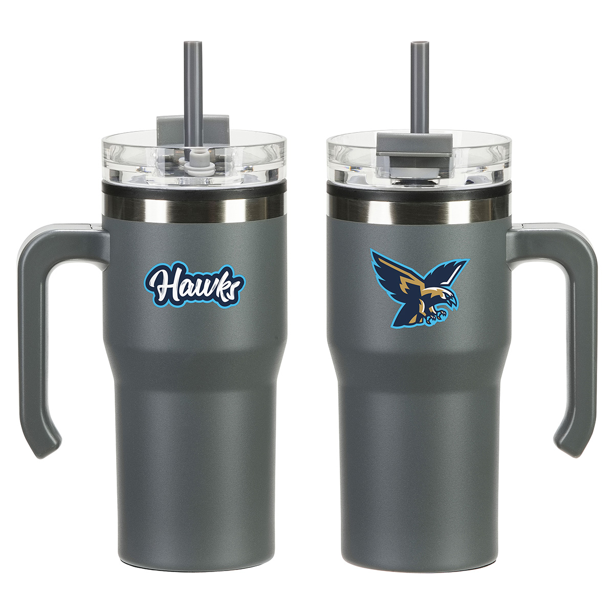 Picture of Outback 20 oz Stainless Steel/Polypropylene Mug with Lid and Straw