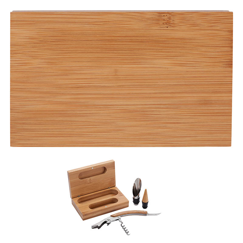 Picture of Bel Vino 2-Piece Bamboo Wine Set