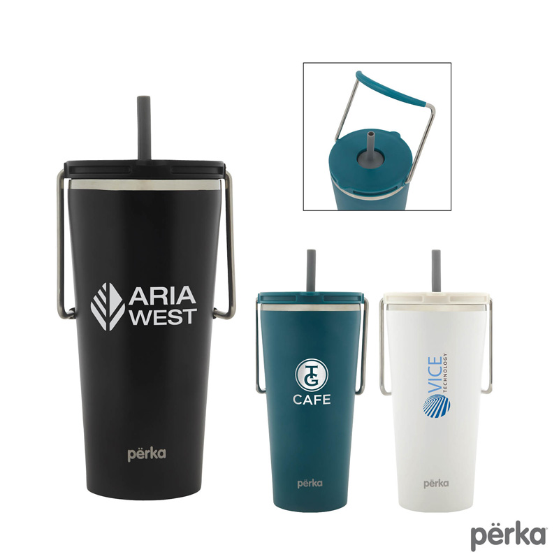 Picture of Perka Gibson 20 oz. Double Wall Recycled Stainless Steel Travel Mug