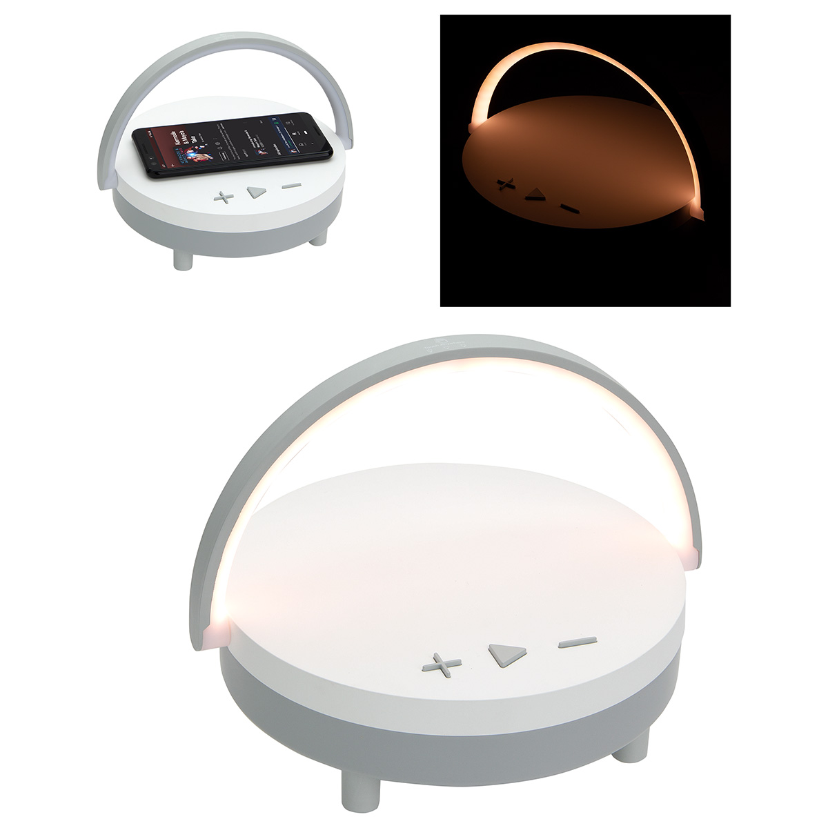 Picture of Archway Wireless Speaker with 5W Wireless Charger + Touch Light