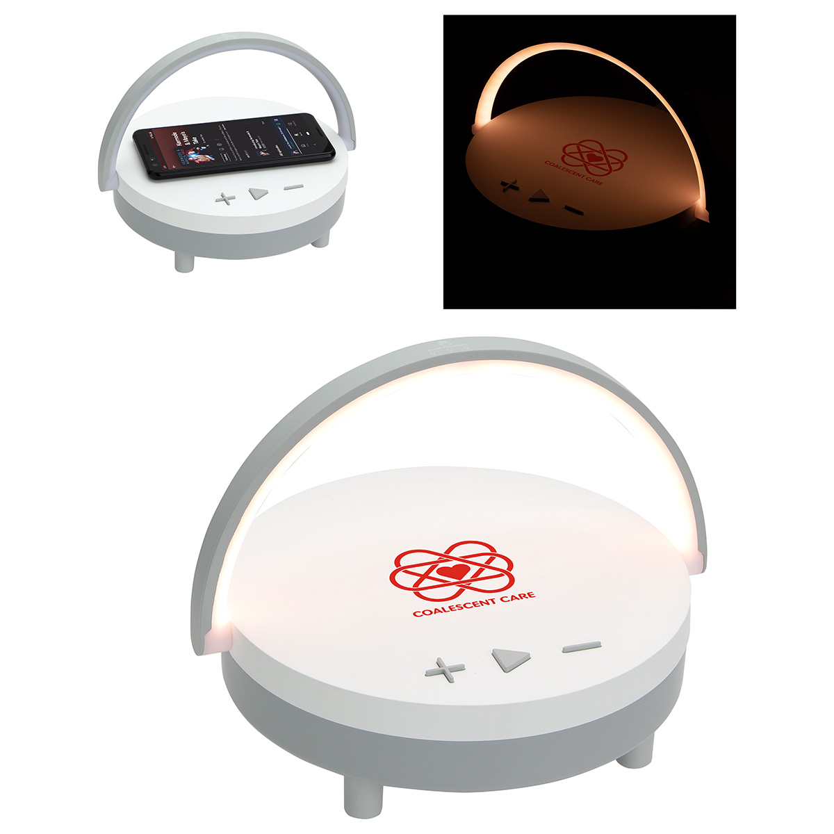 Picture of Archway Wireless Speaker with 5W Wireless Charger + Touch Light