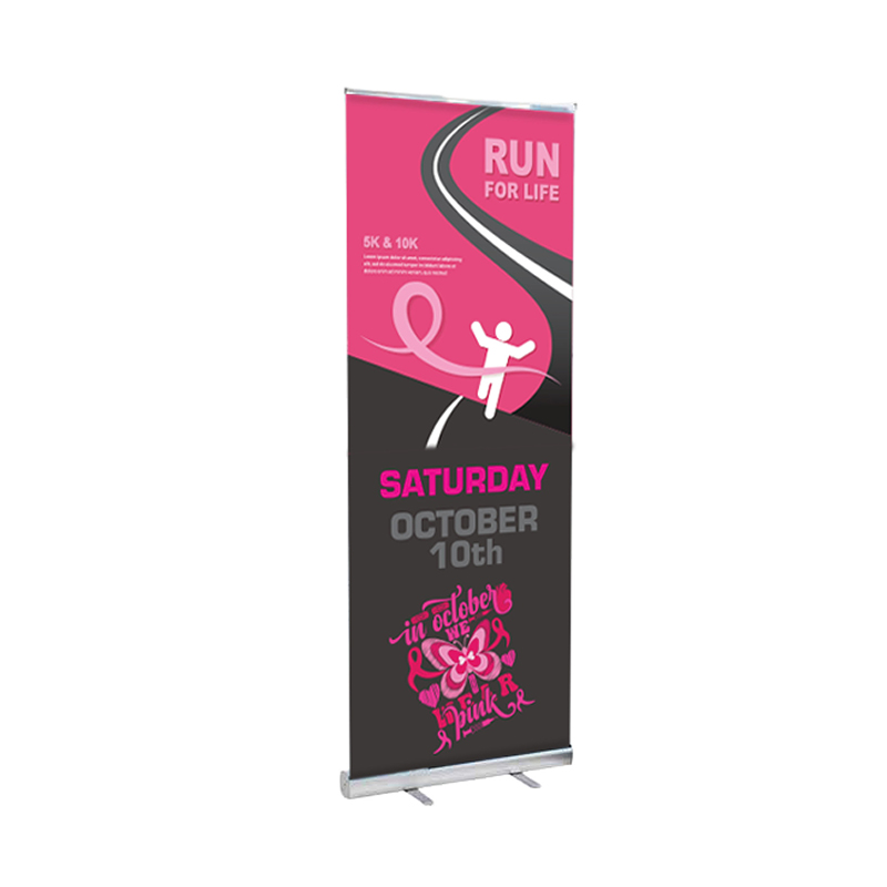 Picture of DisplaySplash 31 " W x 78 " H Roll-Up Fabric Banner