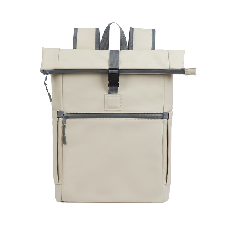 Picture of Casey PU Roll-Top Laptop Backpack