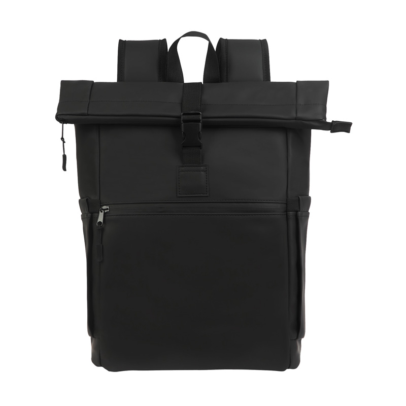 Picture of Casey PU Roll-Top Laptop Backpack