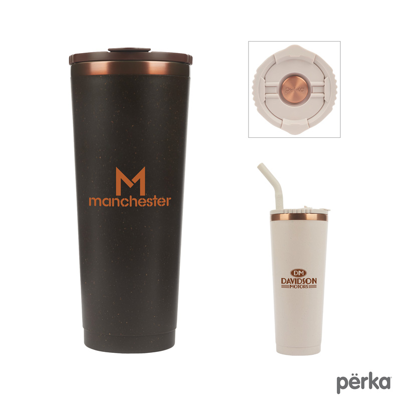 Picture of Perka Barbarossa 24 oz. Recycled Steel and Coffee Grounds Tumbler